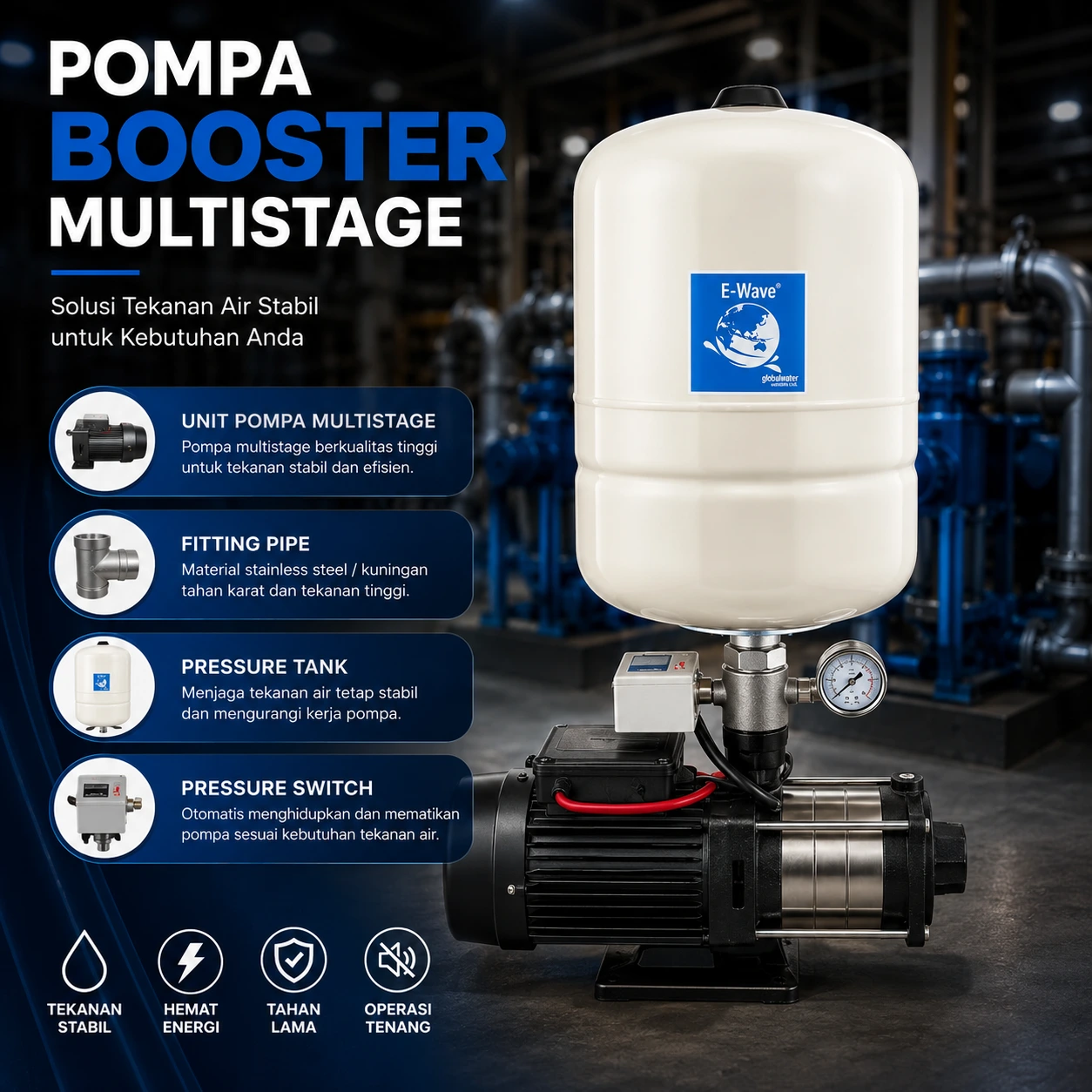 Pompa Booster Multistage